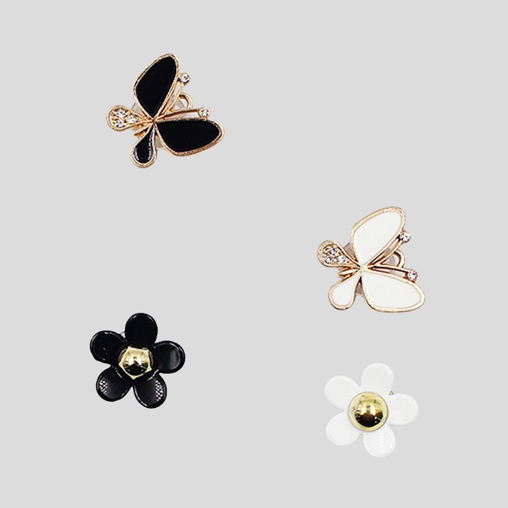 Butterfly and Flower Decorative Shoe Charms