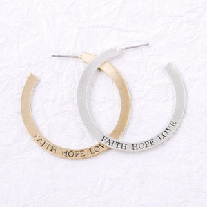 Faith Hope Love Earrings