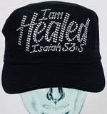 Load image into Gallery viewer, I Am Healed Rhinestone Hat
