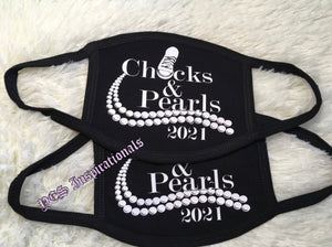 Chucks and Pearls Face-mask