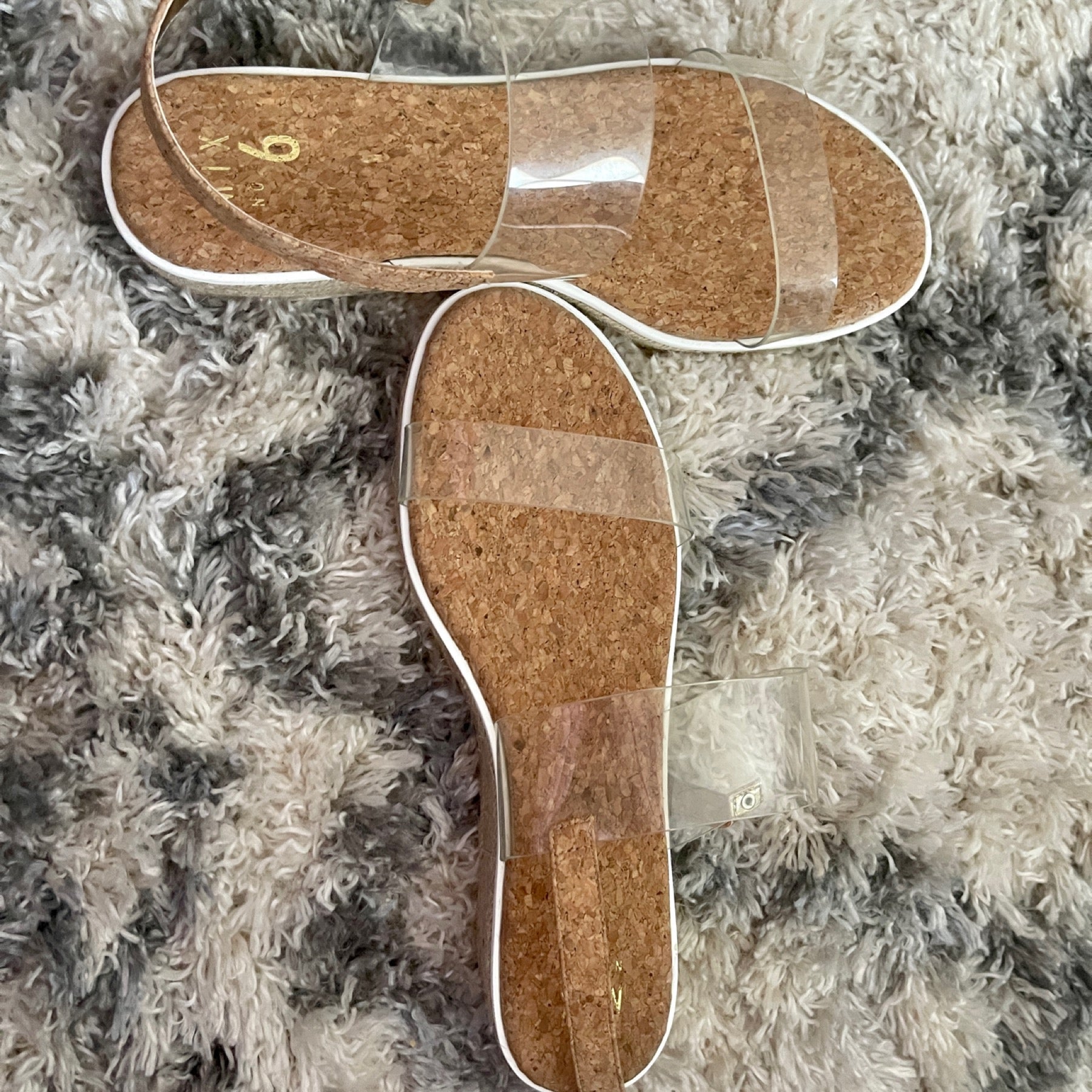 Clear Wedge Sandals